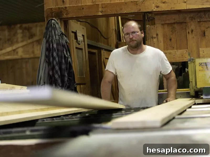 Lumber worker in Henniker