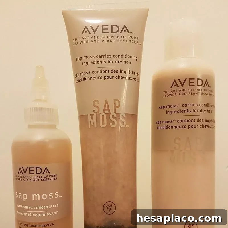 Aveda Sap Moss shampoo and conditioner