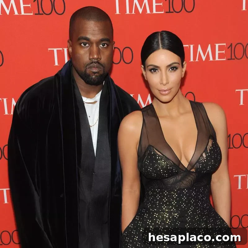 Kim Kardashian and Kanye West