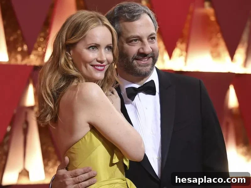 Leslie Mann and Judd Apatow