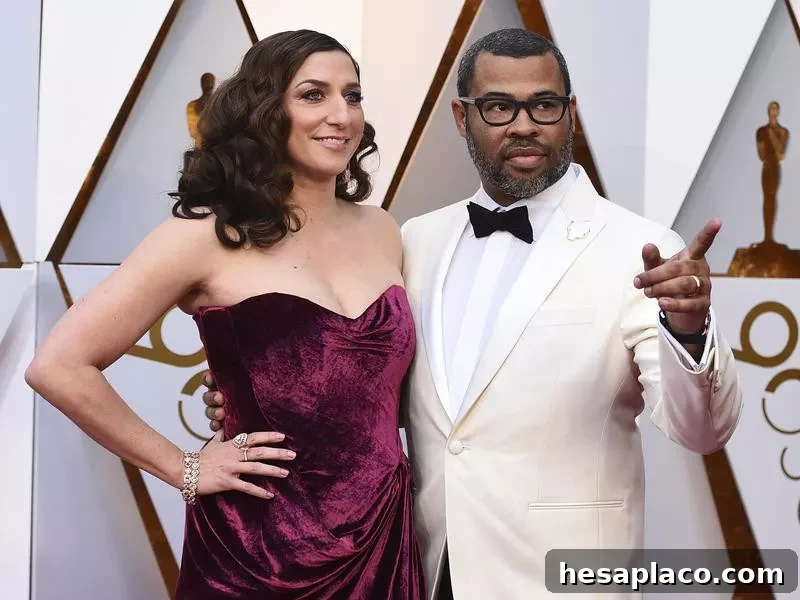 Chelsea Peretti and Jordan Peele