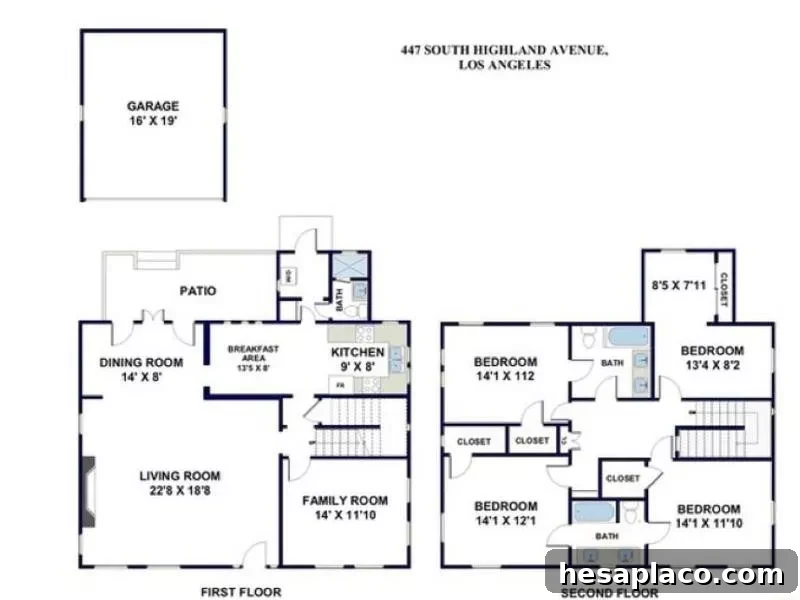 Colonial floor plan