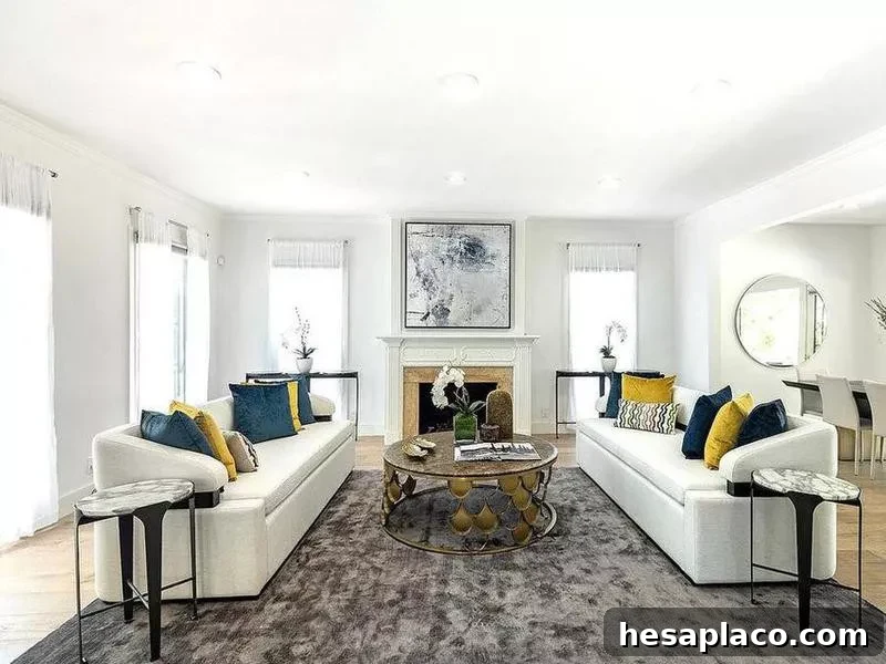 Open floor plan living room