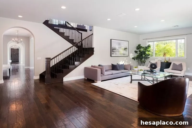 Open floor plan living room