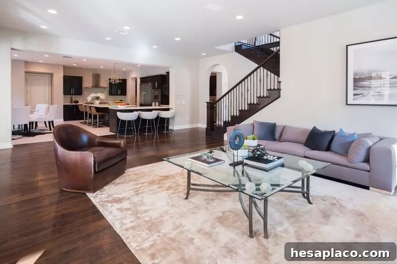 Open floor plan living