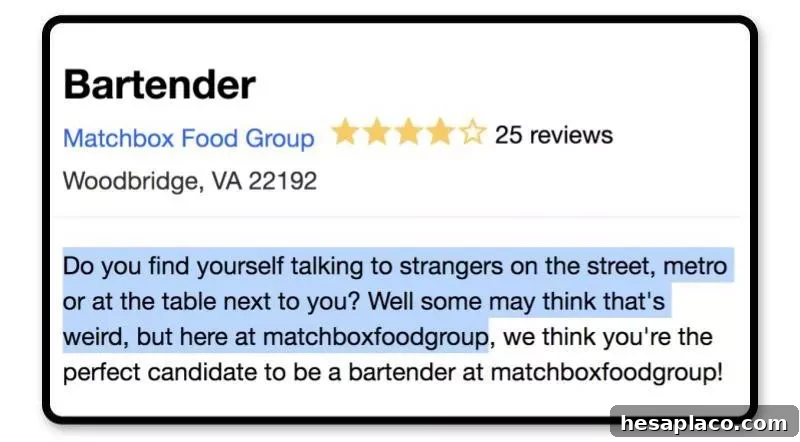 Friendly-face job