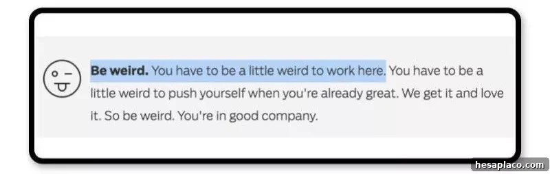 Weird workplace