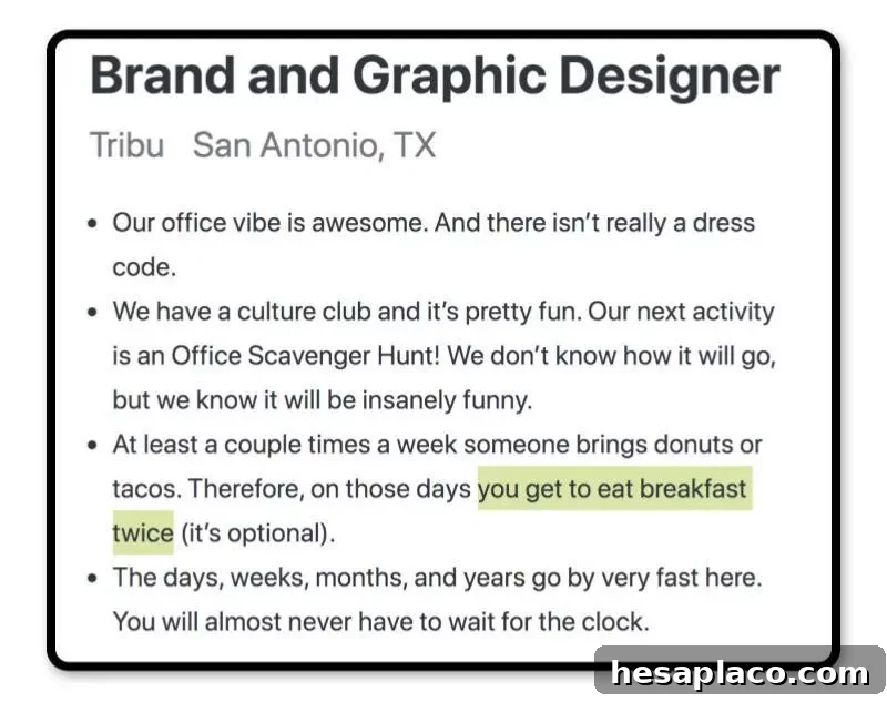 Taco-friendly job