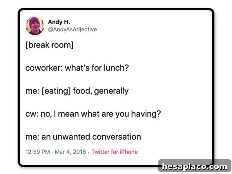 Office lunch sign