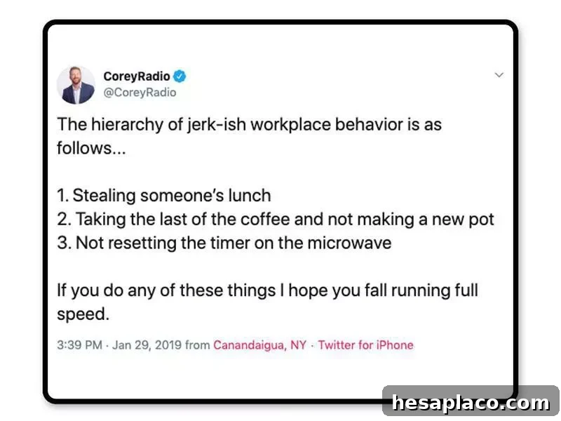 Lunch thief outrage