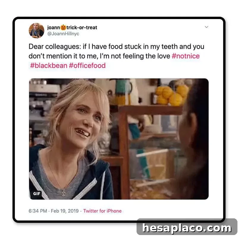 Pointing out questionable food
