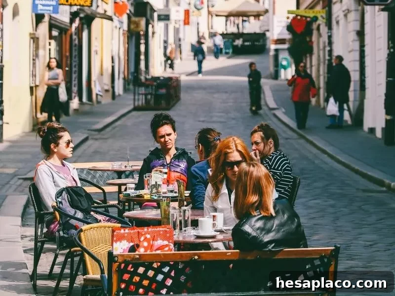Cafe in Zagreb, Croatia