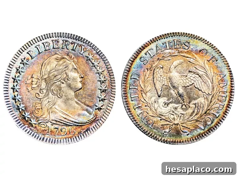 1796 B-2 Draped Bust Quarter