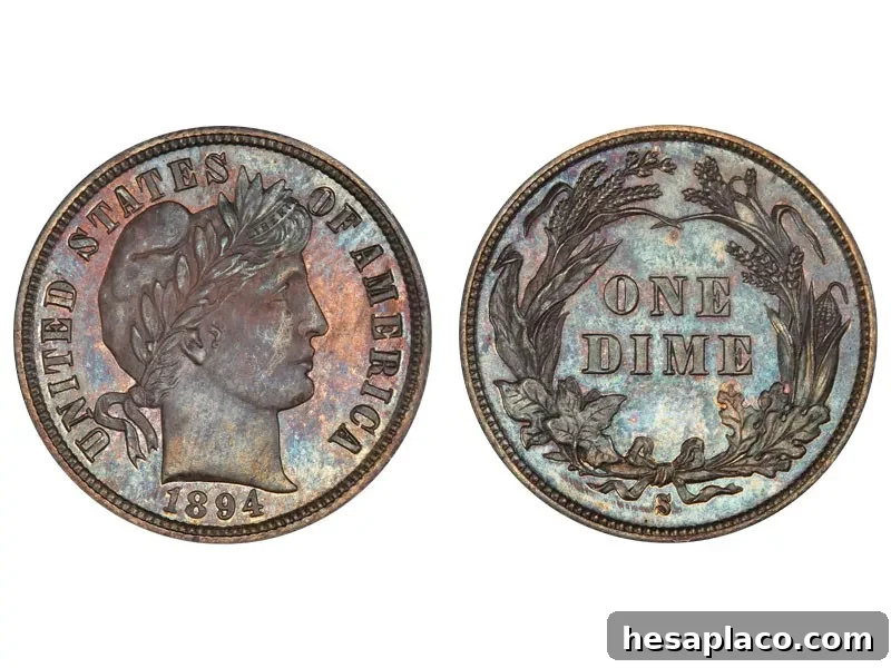 1894-S Barber Dime