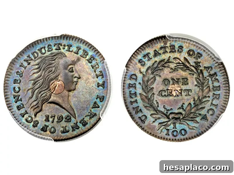 1792 Silver Center One Cent Pattern