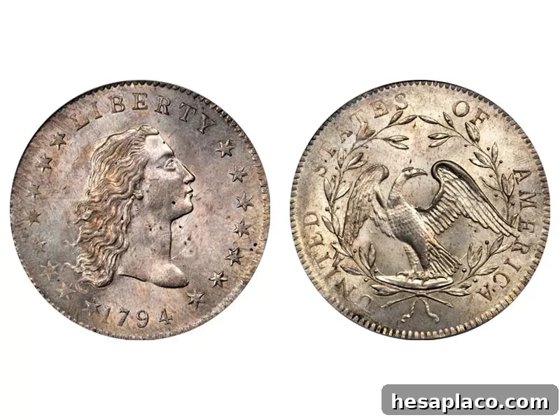 1794 Flowing Hair Silver Dollar
