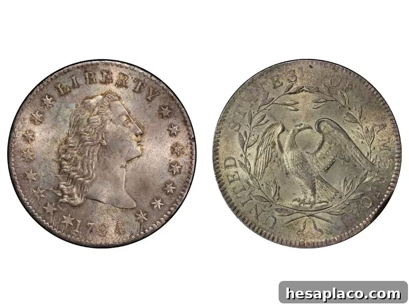 1794 Flowing Hair Silver Dollar
