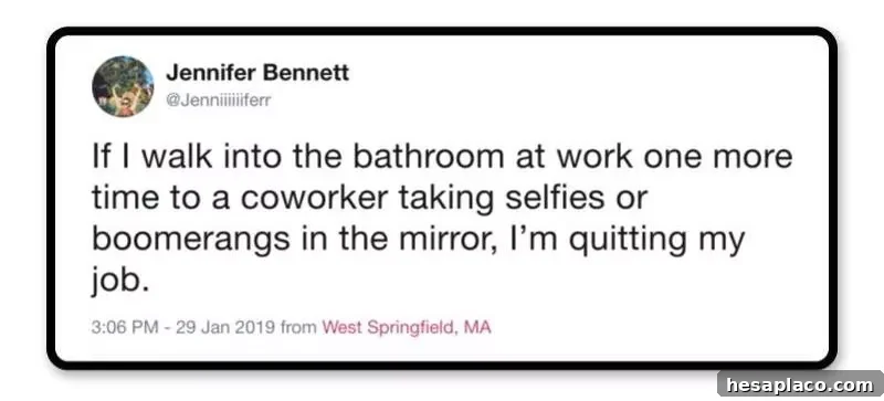 instagram office bathroom