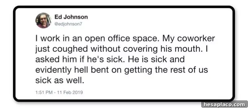 getting sick from coworker