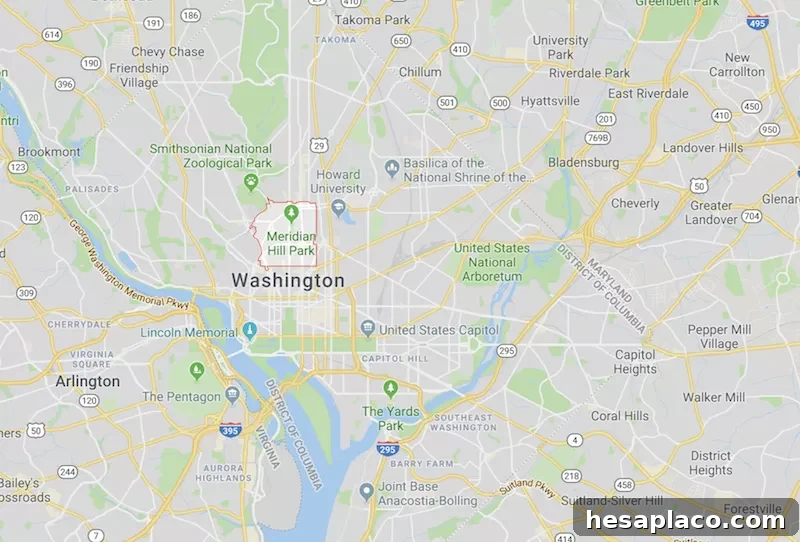 Washington DC 20009 map