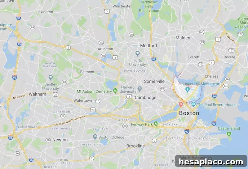 Charlestown map