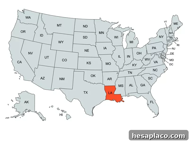 Louisiana State Education Map