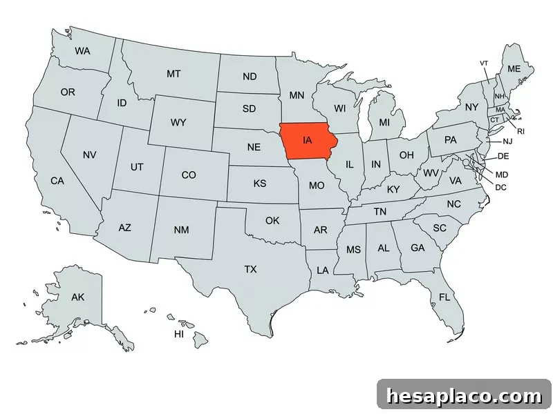Iowa Map