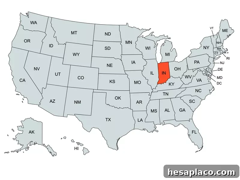 Indiana Map