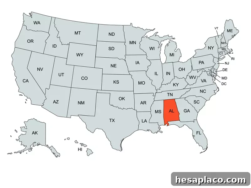 Alabama Map