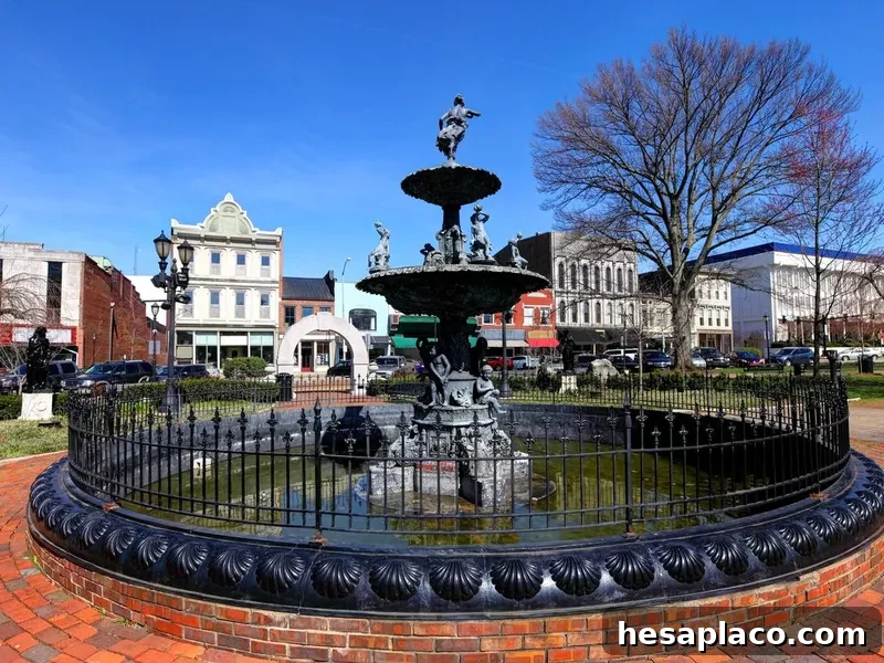 Fountain Square in downtown Bowling Green, Kentucky