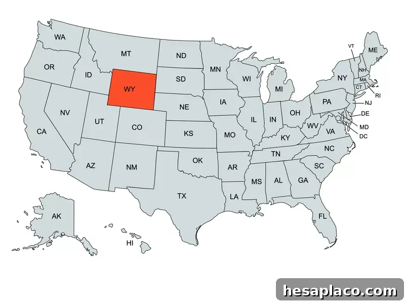 Wyoming Map
