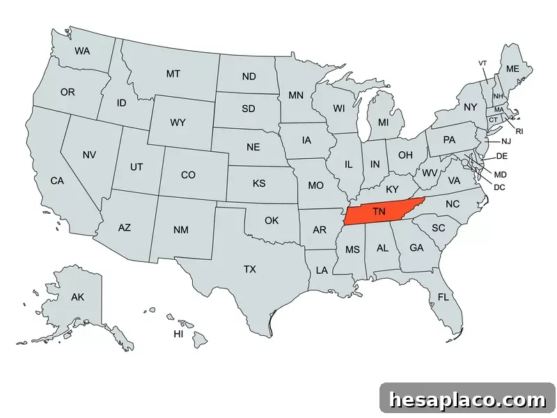 Tennessee Map