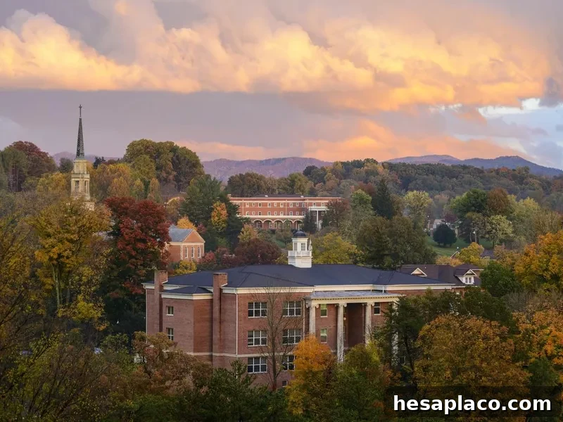 Milligan College in autumn