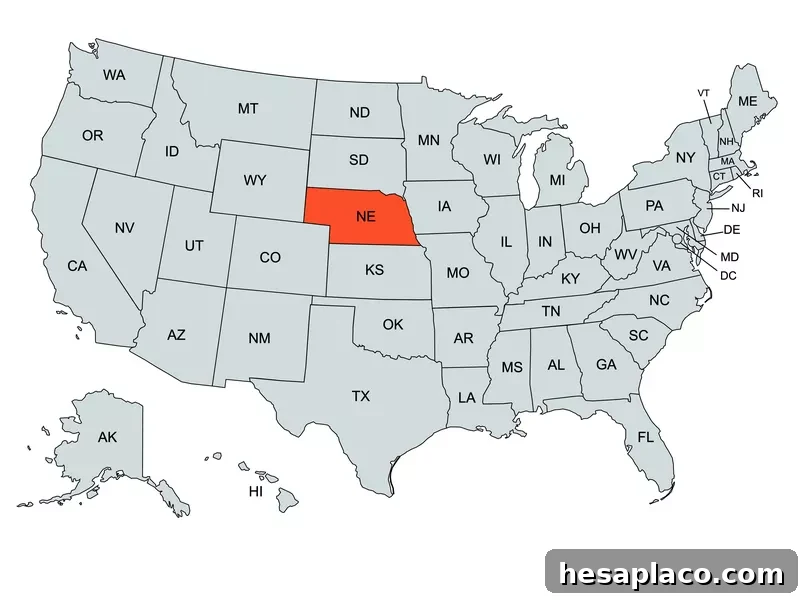 Nebraska Map