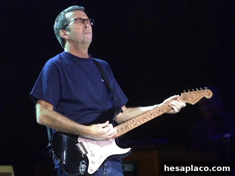 Eric Clapton playing ‘Blackie’ Stratocaster Guitar