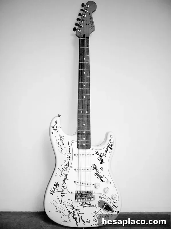 The 'Reach Out to Asia' Fender Stratocaster guitar