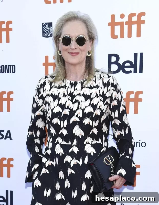 Meryl Streep wearing sunglasses