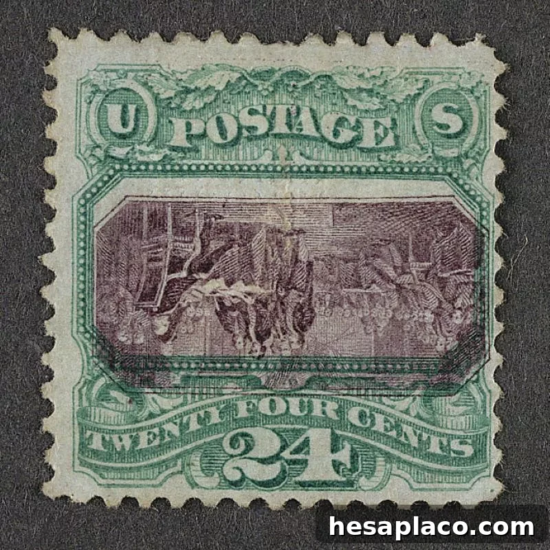 Inverted Declaration of Independence 1869 Stamp