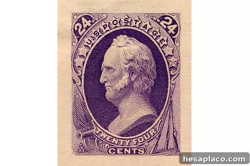 USA 1873 23 Cents Lost Continental