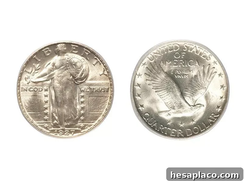 Collectible 1927 quarter