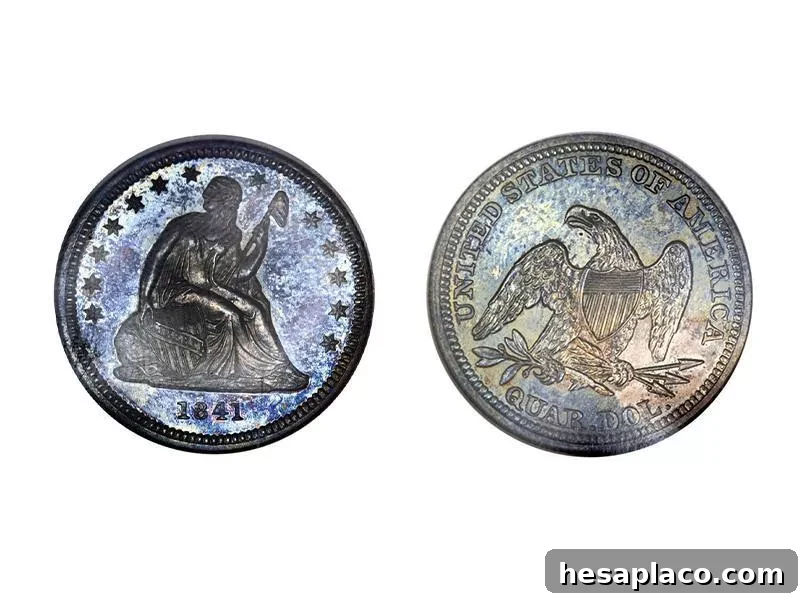 1841 Proof Liberty Seated Quarter, a quarter worth collecting