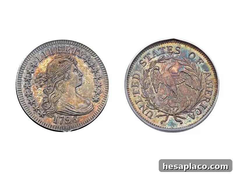 1796 Proof-Like B-2 Draped Bust Quarter
