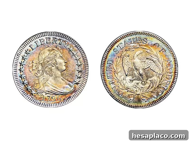1796 B-2 Draped Bust Quarter
