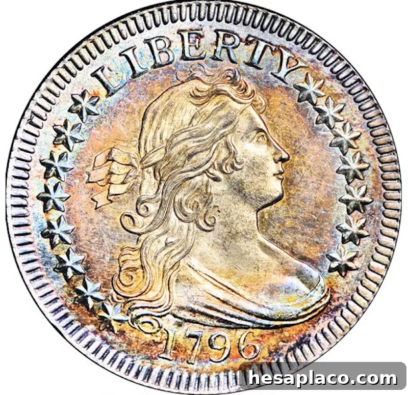 1796 B-2 Draped Bust Quarter