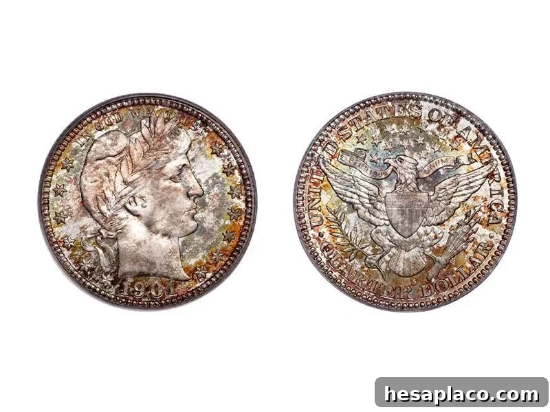 1901-S Barber Quarter