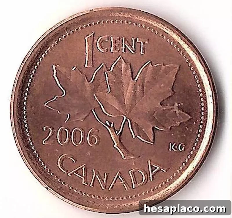 2006 Canadian Magnetic No Logo/No P Penny