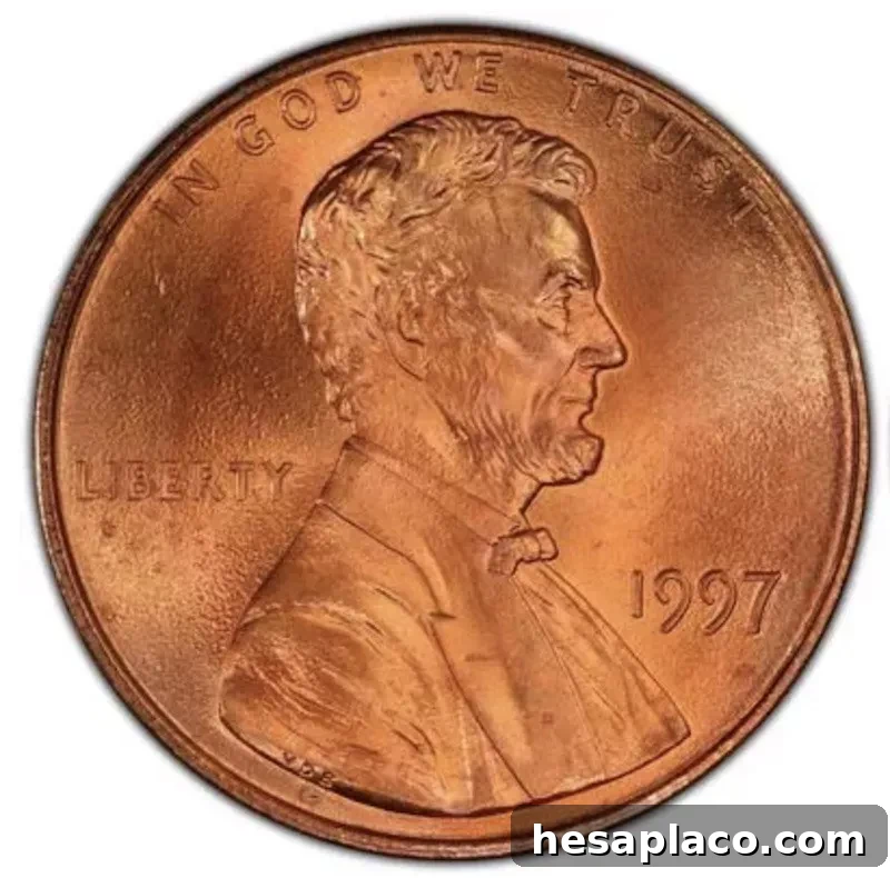 1997 U.S. Double Ear Lincoln Penny
