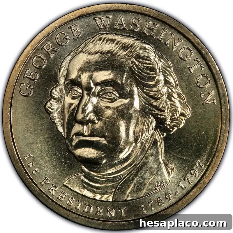 2007 U.S. Missing Edge Lettering Presidential Dollar