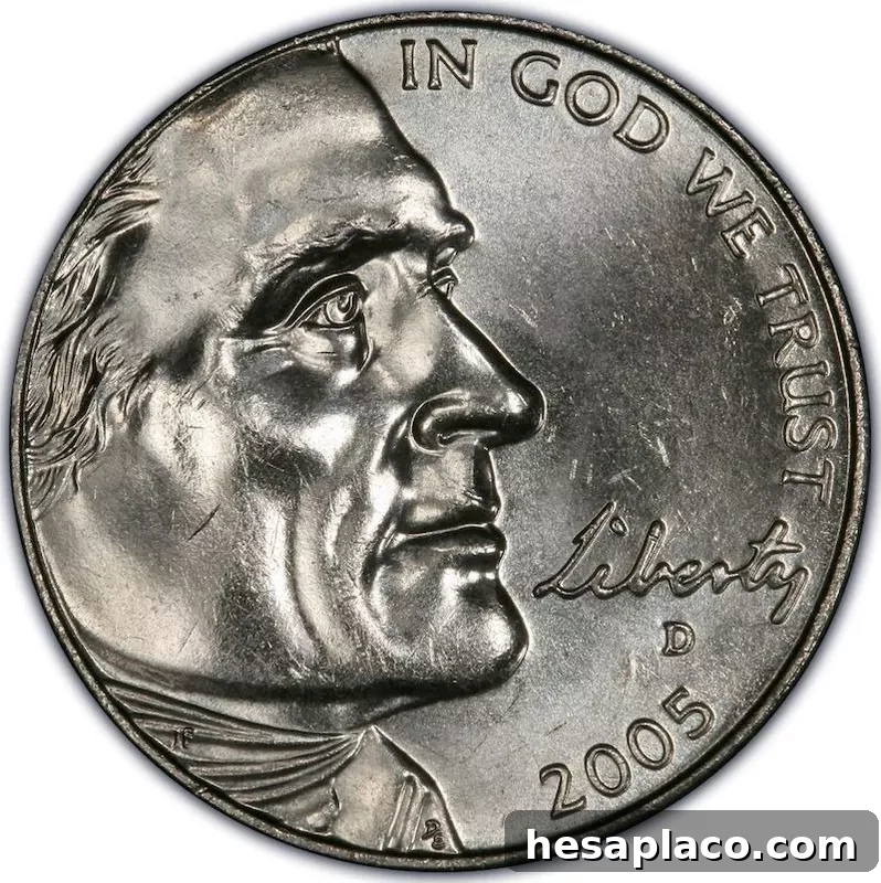 2005-D U.S. Jefferson Bison Nickel