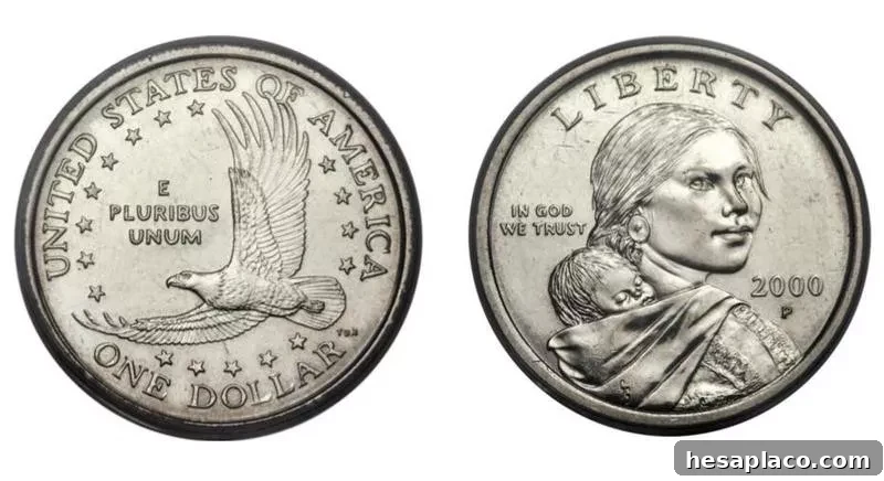2000-P U.S. Sacagawea Dollars With Transitional Errors